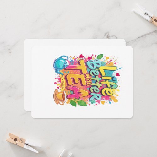 Start your day with positivity! ☕  This vibrant 'L Invitation
