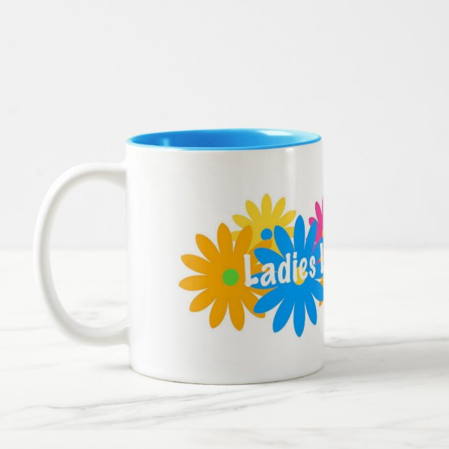 Start your day with with a smile! Two-Tone coffee mug (Left)