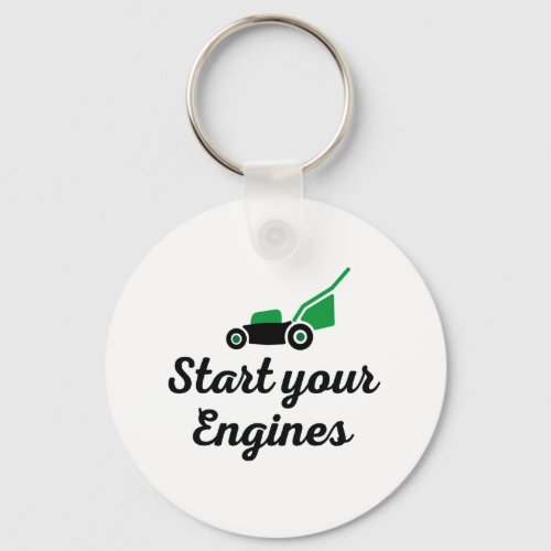 Start your Engines Keychain