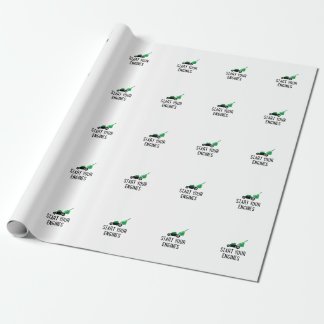 Start your Engines Lawn Mower Wrapping Paper