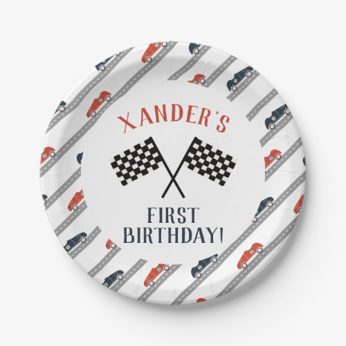 Start Your Engines Race Car Birthday Party Any Age Paper Plates