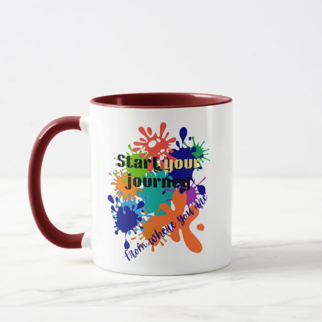 Start Your Journey Motivational Mug | Black Friday (Left)