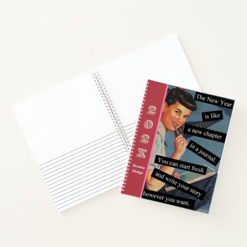 Start Your Next Best Chapter Vintage Personalized  Notebook