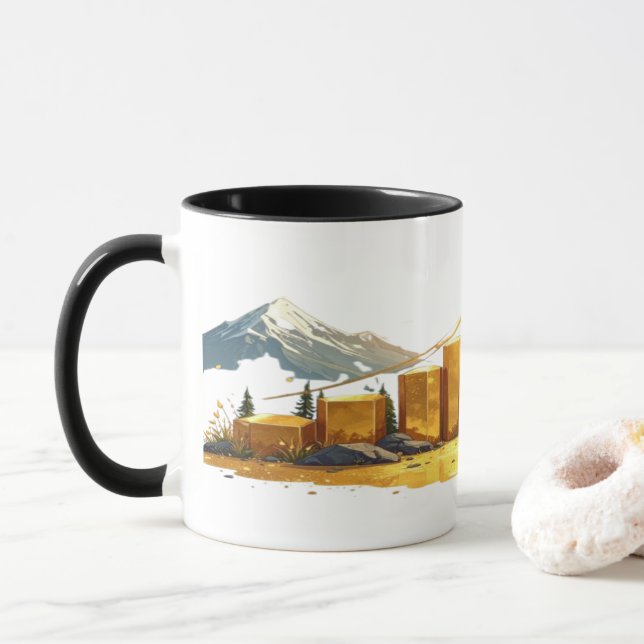 Start Your Success Now – Business Motivation Desig Mug (With Donut)