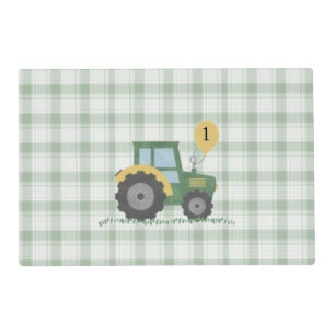 Start Your Tractor Children's Birthday Placemat