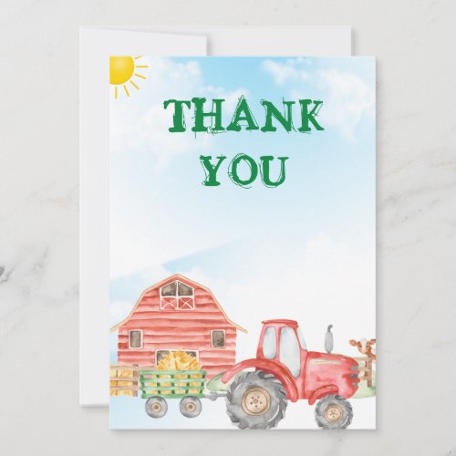 Start Your Tractor Thank You Card