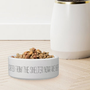 Pet Bowls | Dog Dishes | Funny Pet Bowls | Pet hotsell Feeding Station | Gifts for Pets | Small Dog Bowls | Nom Nom Slurp Slurp | White Pet Bowls