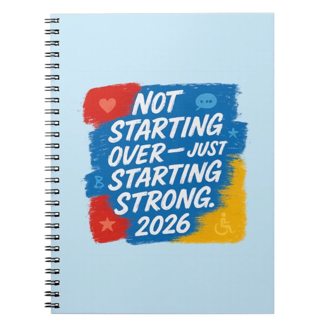 “Starting Strong 2026” Empowerment Notebook (Front)