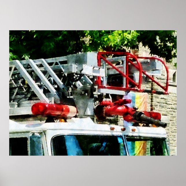 STARTING UNDER $20 - Fire Truck Ladder Poster (Front)