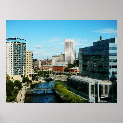 STARTING UNDER 20 _ Providence RI Skyline Poster