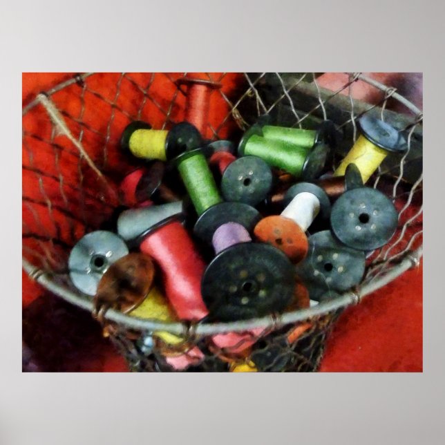 STARTING UNDER $20 - Wire Basket With Thread Poster (Front)