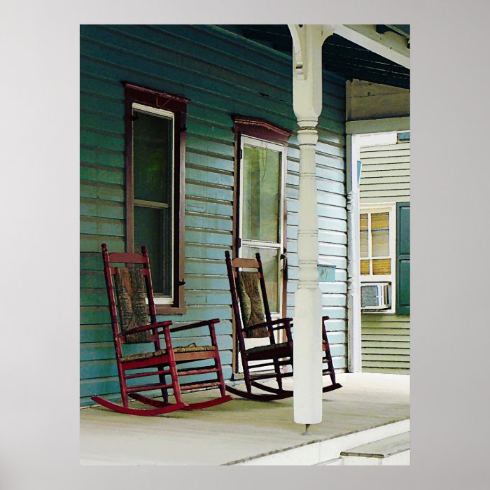 STARTING UNDER $20   Wooden Rocking Chairs Print