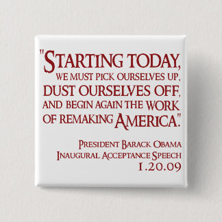 StartingTodayRed Pinback Button