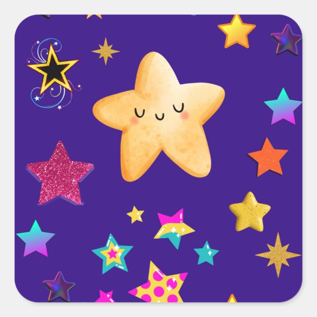 starts square sticker (Front)