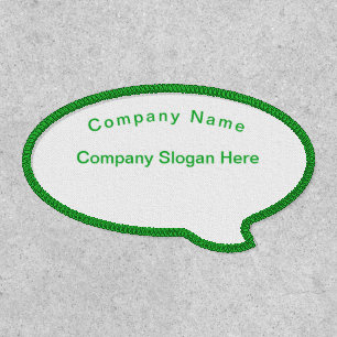 Startup Company Name Slogan Custom Green Patch