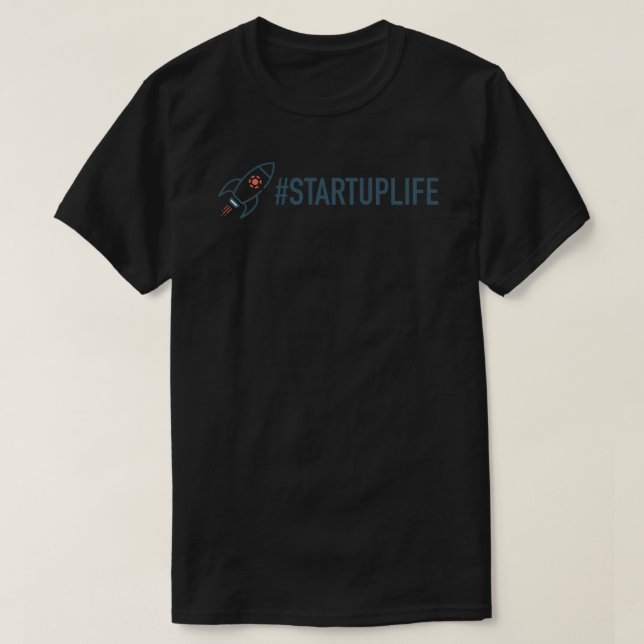 STARTUP LIFE Sticker T-Shirt (Design Front)
