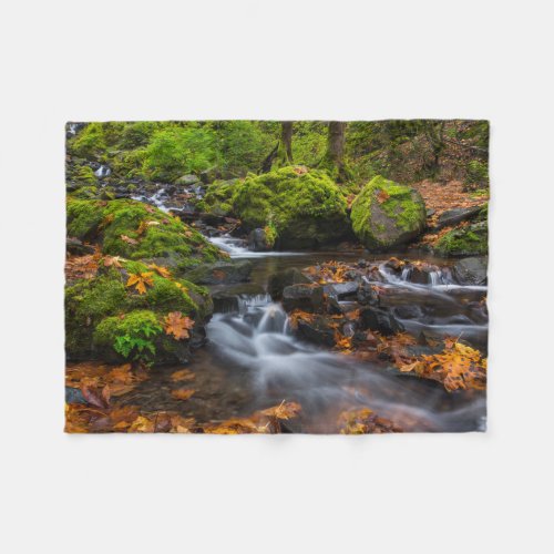 Starvation Creek Falls  Columbia Gorge Oregon Fleece Blanket