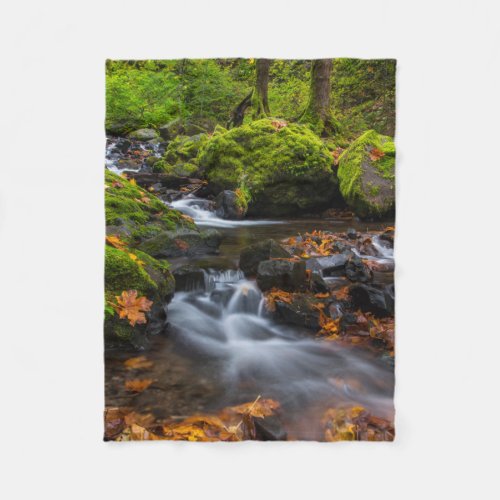 Starvation Creek Falls  Columbia Gorge Oregon Fleece Blanket