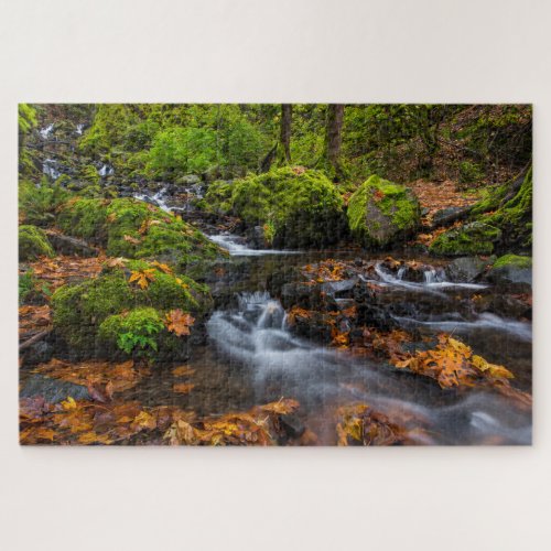 Starvation Creek Falls  Columbia Gorge Oregon Jigsaw Puzzle