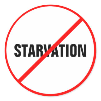 Starvation Prohibited! Classic Round Sticker