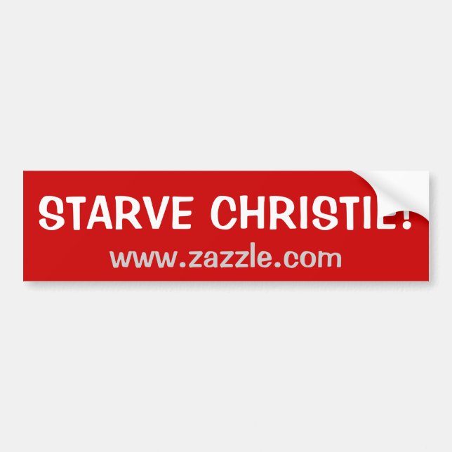 Starve Christie Bumper Sticker (Front)