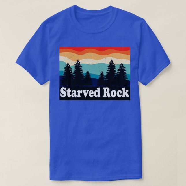 Starved Rock State Park IL Retro T-Shirt (Design Front)