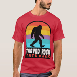 Starved Rock State Park Retro Sunset T-Shirt