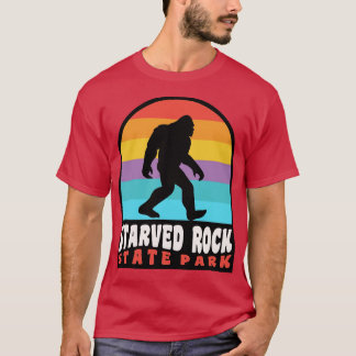 Starved Rock State Park Retro Sunset T-Shirt