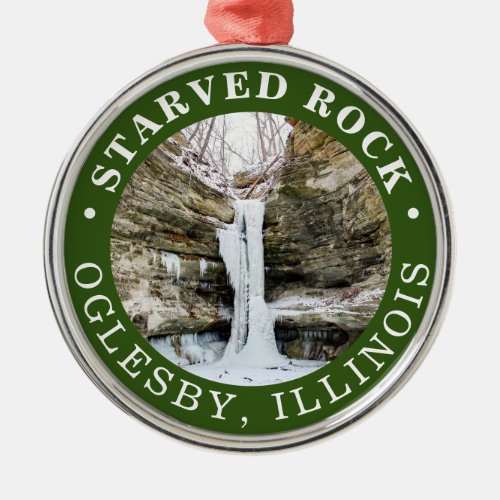 Starved Rock State Park St Louis Canyon Metal Ornament