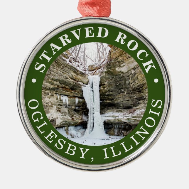 Starved Rock State Park St. Louis Canyon Metal Ornament (Front)