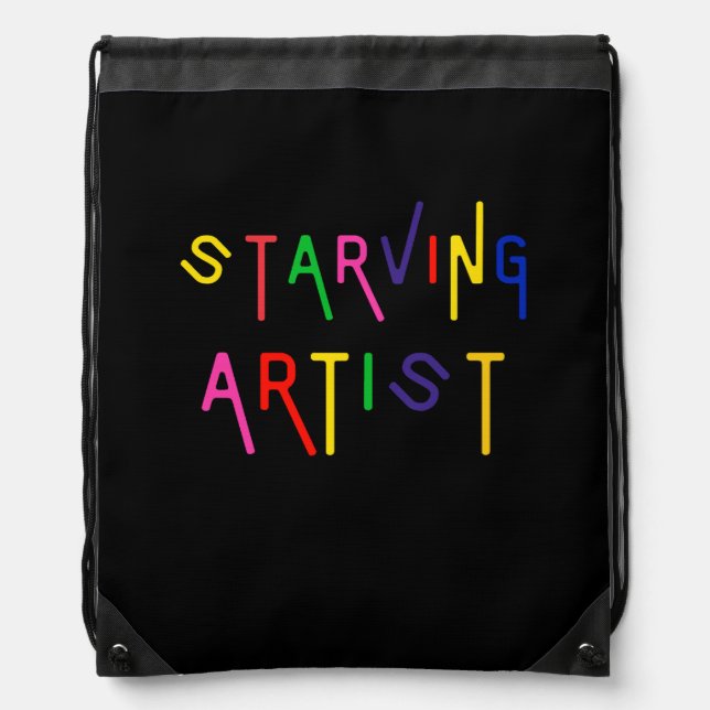 Starving Artist  Drawstring Bag (Front)
