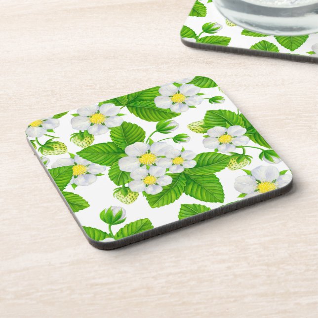 Starwberry garden 2 beverage coaster (Left Side)