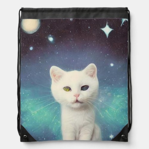 Starwing Kitten Drawstring Bag