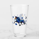 Stary Night Charismatic Tolting Icelandic Horse Glass at Zazzle