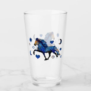 Stary Night Charismatic Tolting Icelandic horse Glass