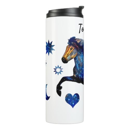 Stary Night Charismatic Tolting Icelandic horse Thermal Tumbler