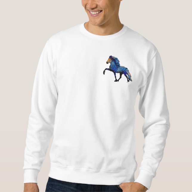 Stary Night Icelandic Horse Sweatshirt (Front)