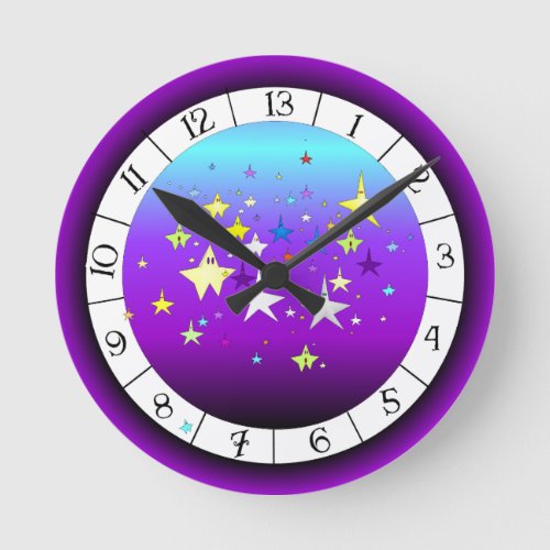 Starzy 13 Hour Wall Clock