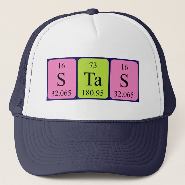Stas periodic table name hat (Front)