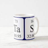 Stas periodic table name mug (Front Right)