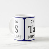 Stas periodic table name mug (Front Left)