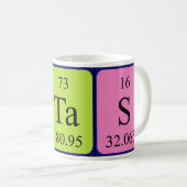 Stas periodic table name mug (Front Right)