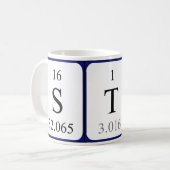 Stas periodic table name mug (Front Left)