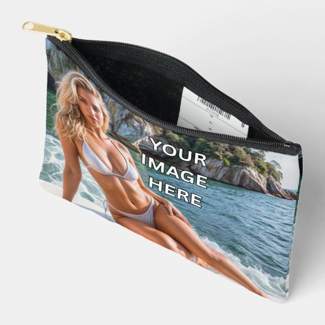 STASH! 👜 Custom Pouch – Add Image or Text (Open)