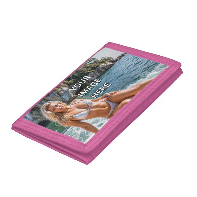 STASH IT! 💸 Add Text or Image Nylon Wallet (Bottom)