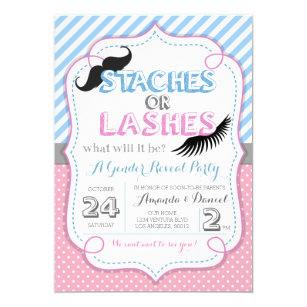 Gender Reveal Invitations Zazzle