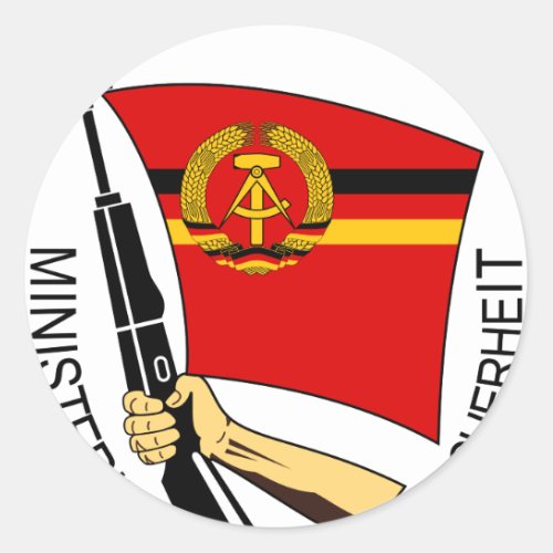 Stasi _ DDR Deutsche Demokratische Republik Classic Round Sticker