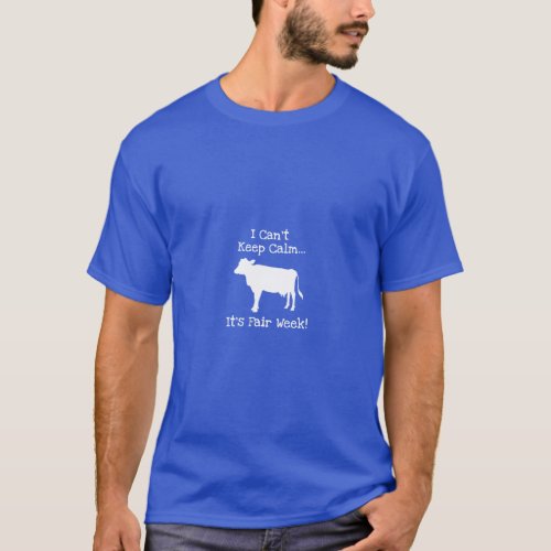 State and County Fair Show Cow Calf Livestock T_Shirt