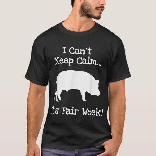 State and County Fair _ Show Pig Livestock Showing T_Shirt