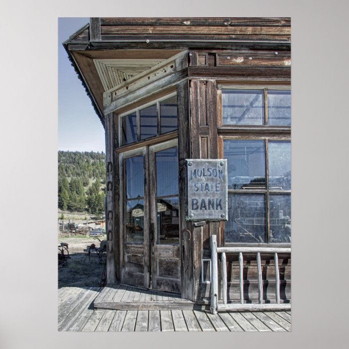 STATE BANK   MOLSON WASHINGTON GHOST TOWN POSTERS